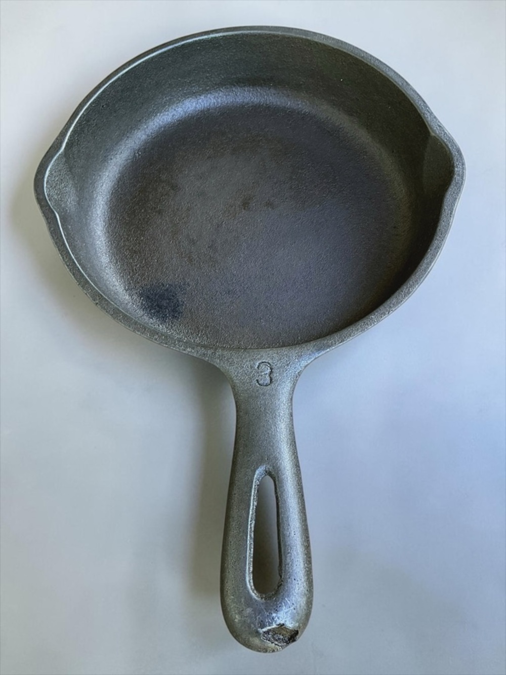 Unmarked Wagner Cast Iron Skillet 6 1/2” Vintage USA Restored